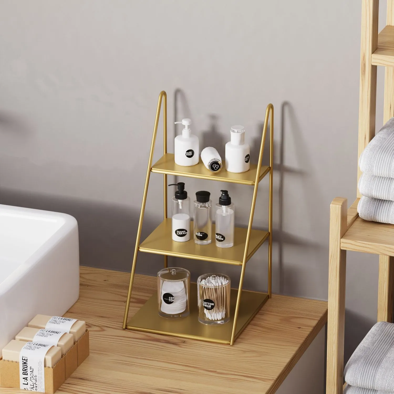 Metalowa ozdoba KALIMNOS B złota - ASI_247HFM1135