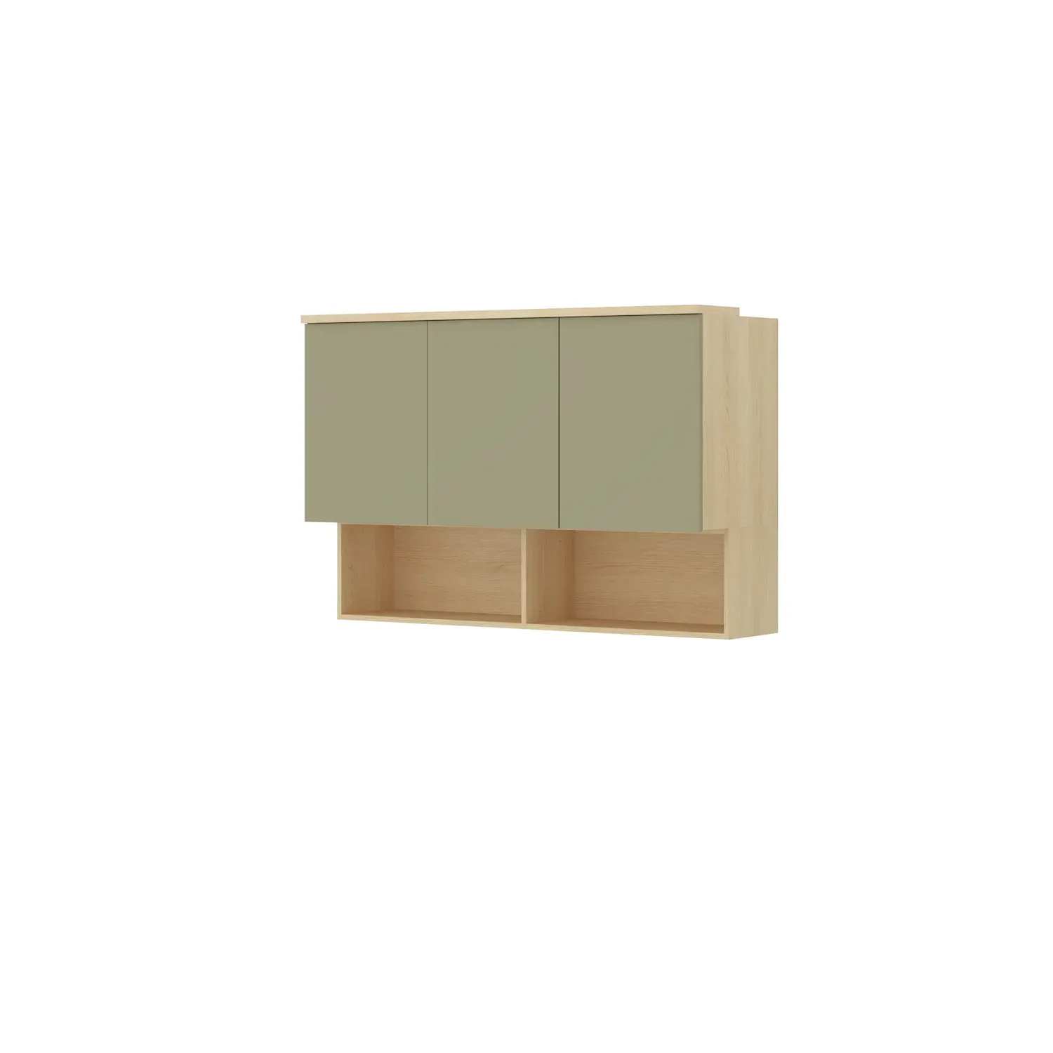 Szafka wisząca 3-drzwiowa P/L 126 cm TERRA 11 dąb Lindberg eukaliptus