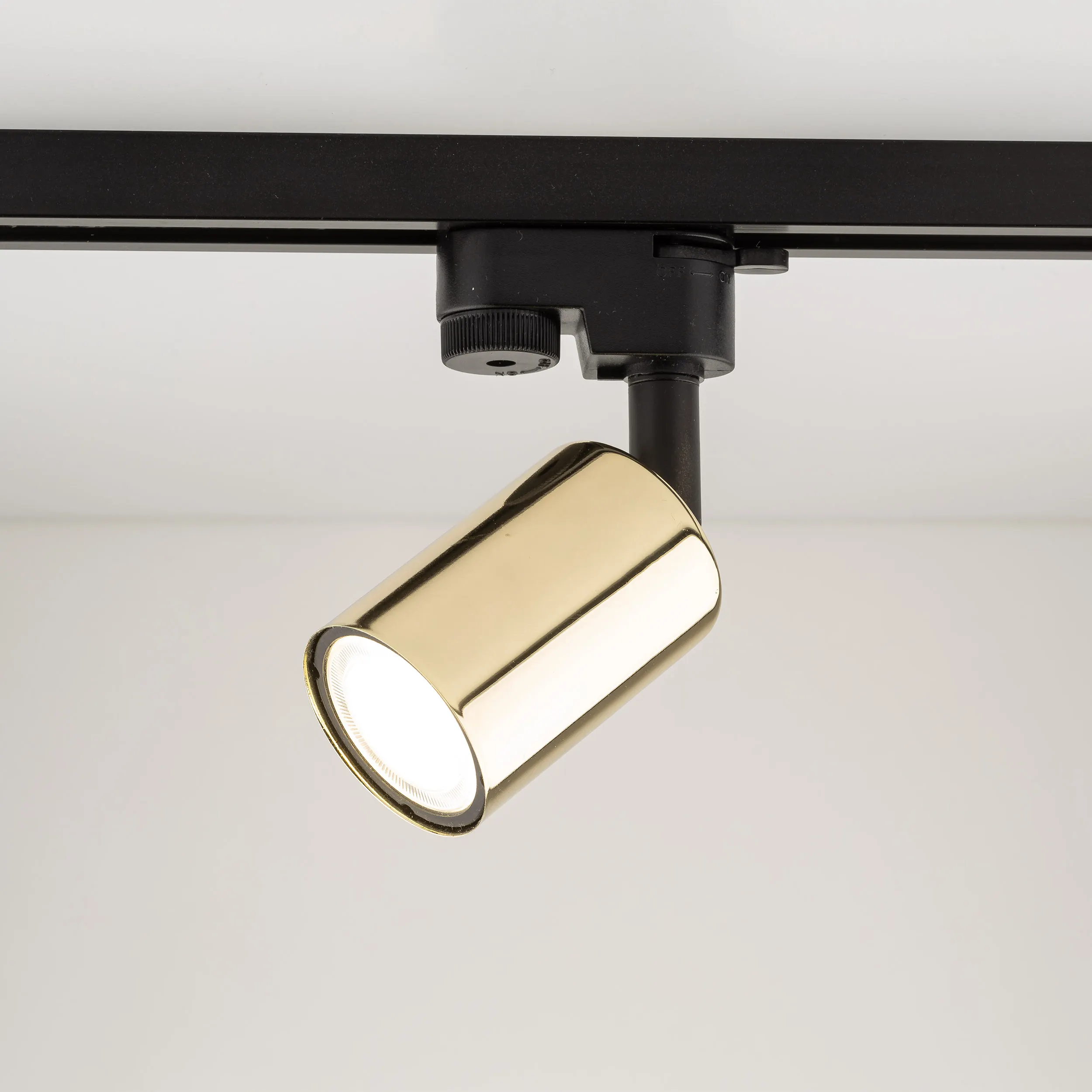 Reflektor listwowy TRACER czarny złoty regulowany 16x13x11cm - TK_4921