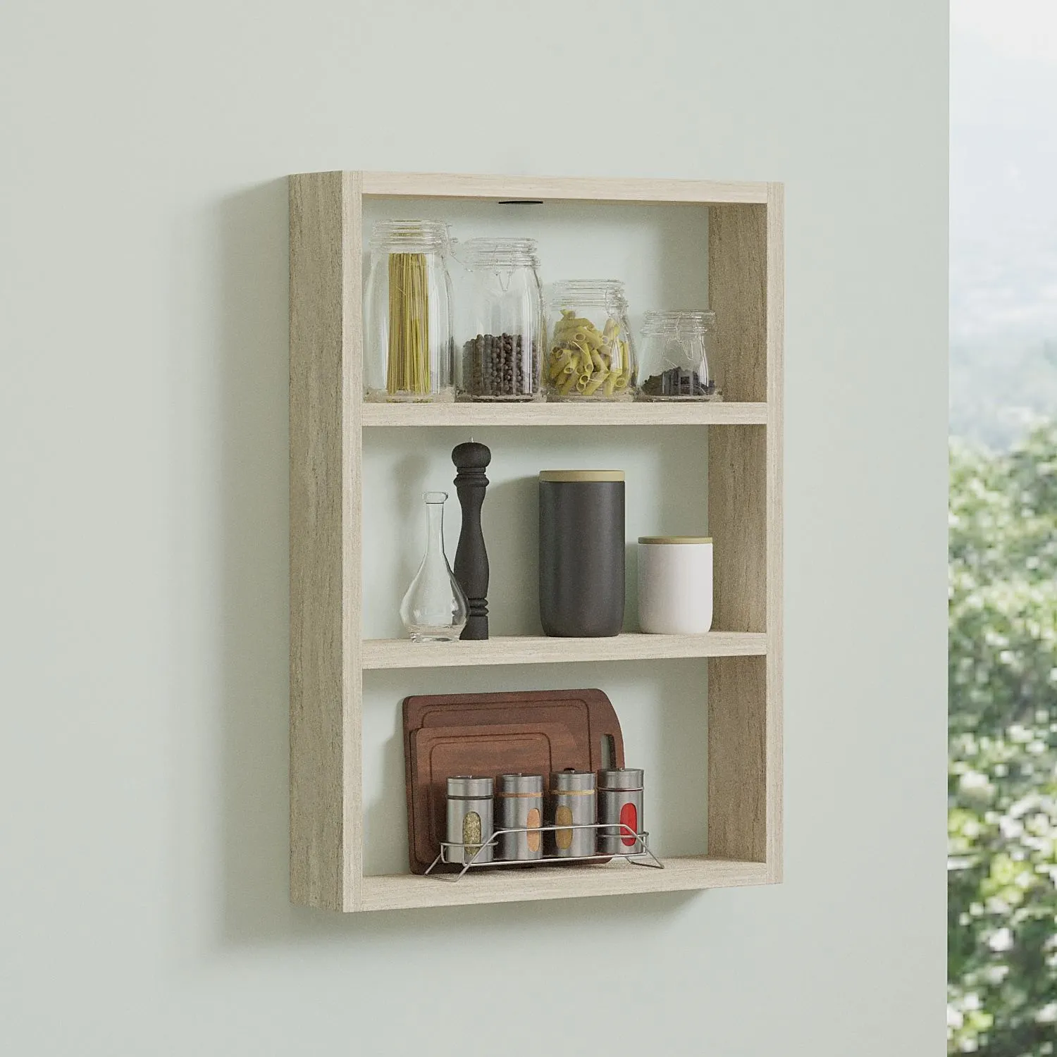 Półka ścienna PR1 T 43cm trawertyn beżowy - ASI_835PUQ5318