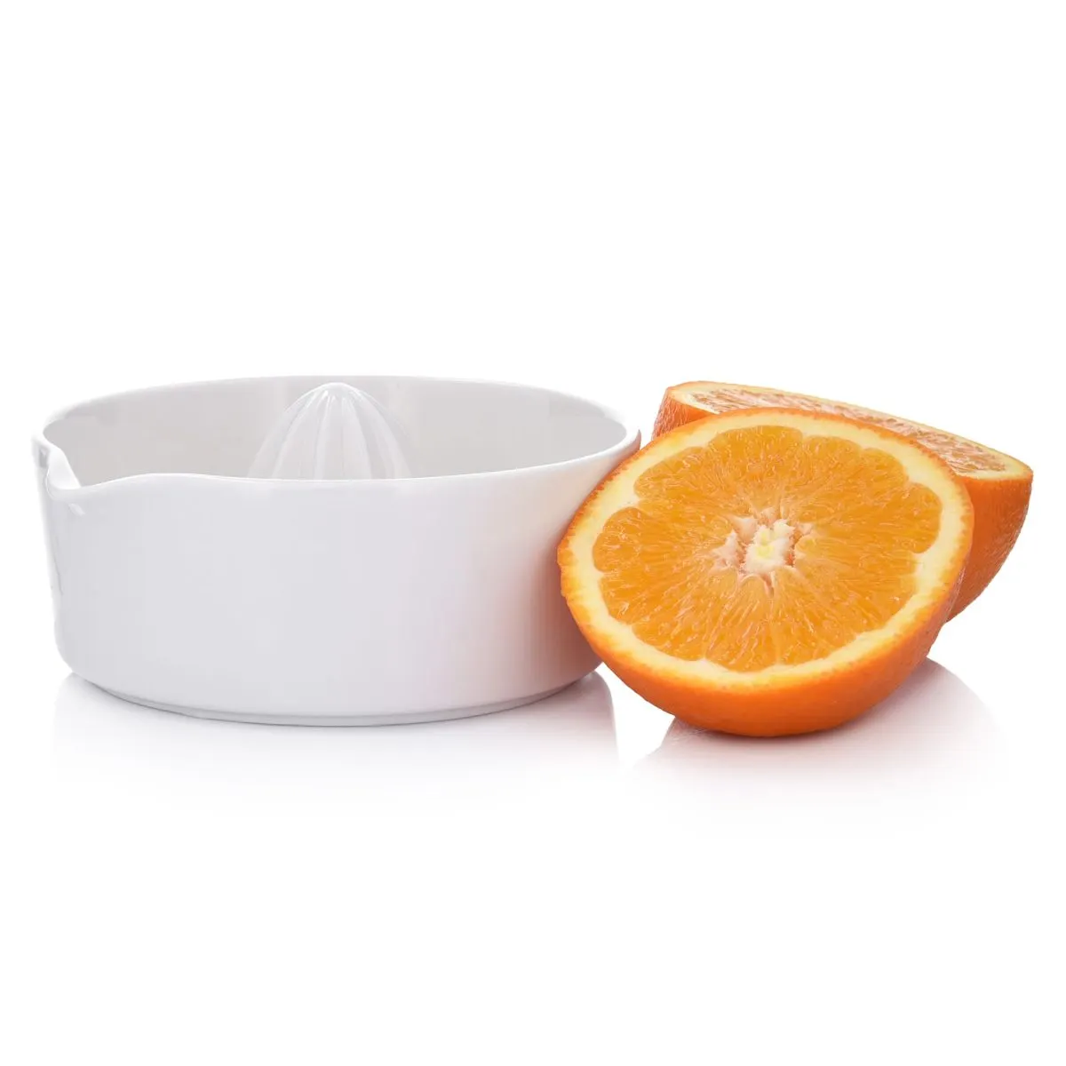 Ceramiczna wyciskarka do cytrusów DUKA SMART 250 ml biała — zdjęcie 4