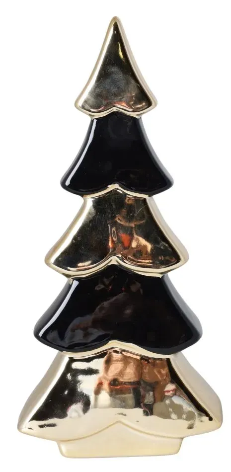 CHOINKA ceramiczna DUŻA 3751 czarno-złota CHOINKA ceramiczna DUŻA 3751 czarno-złota