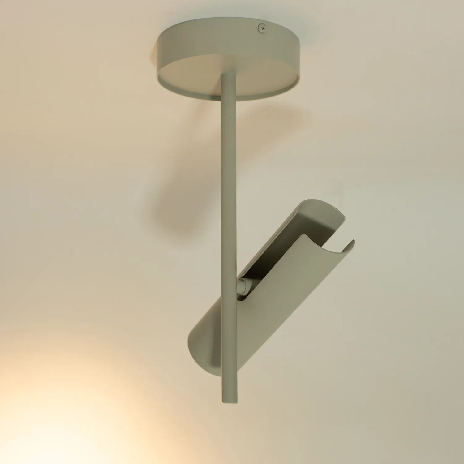 Plafon stalowy LEDA 1 szary beż - SI_41143