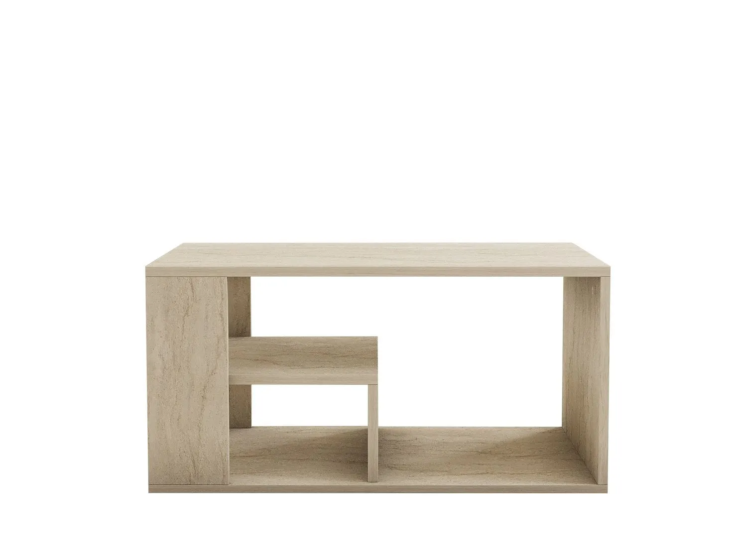 Stolik kawowy z półką EROS 40x80 cm trawerttynowy