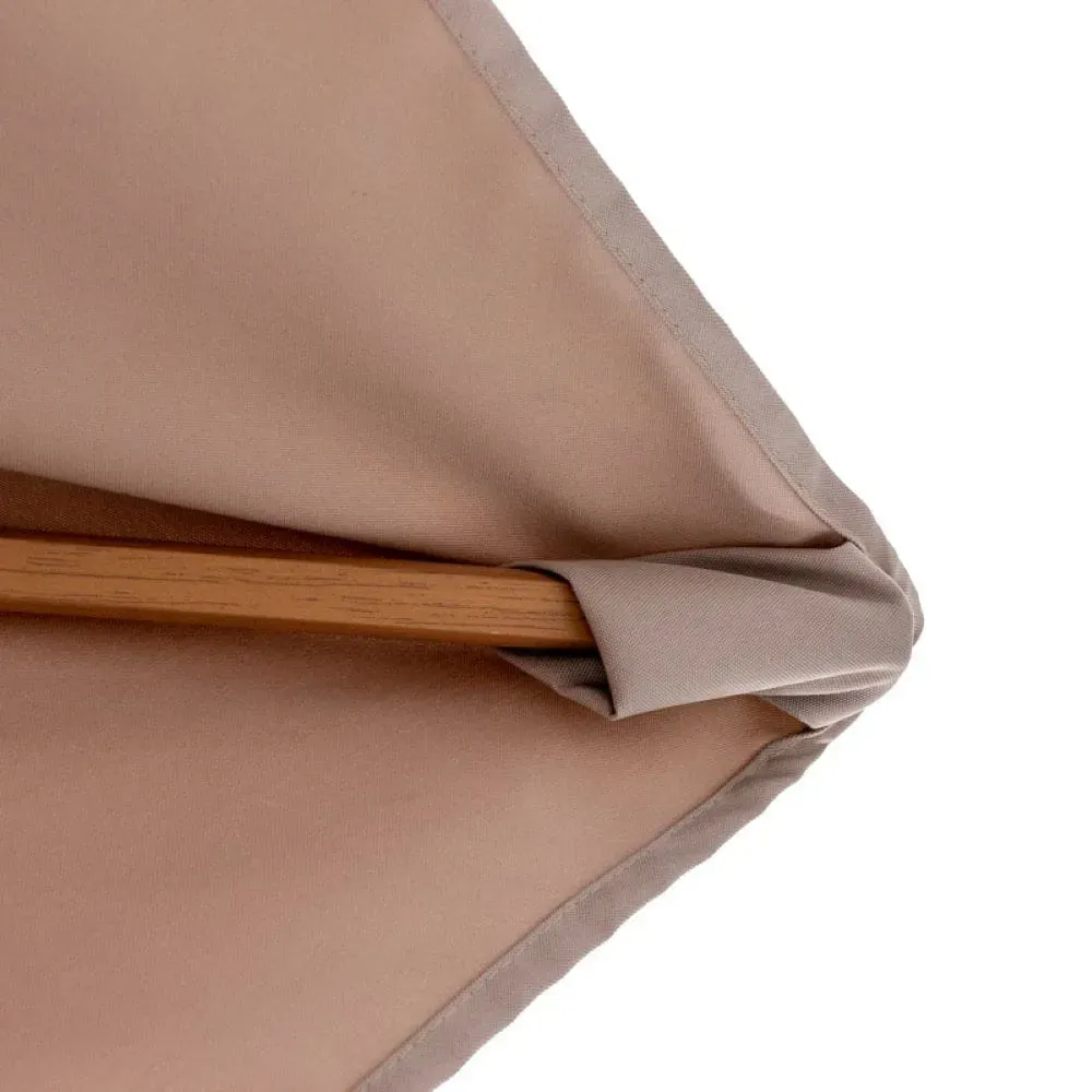 Parasol ogrodowy ROMA MID mechanizm obrotowy 360 st. beżowy 300x300x250 - MI_5907768278311