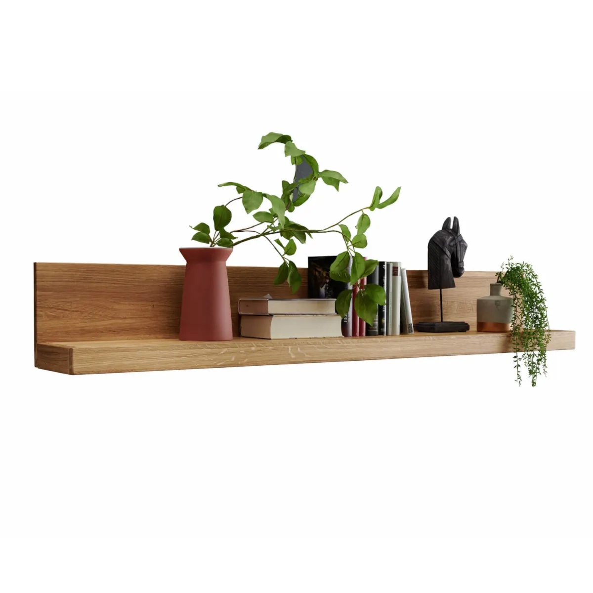 Półka wisząca dębowa DOVE 202 cm
