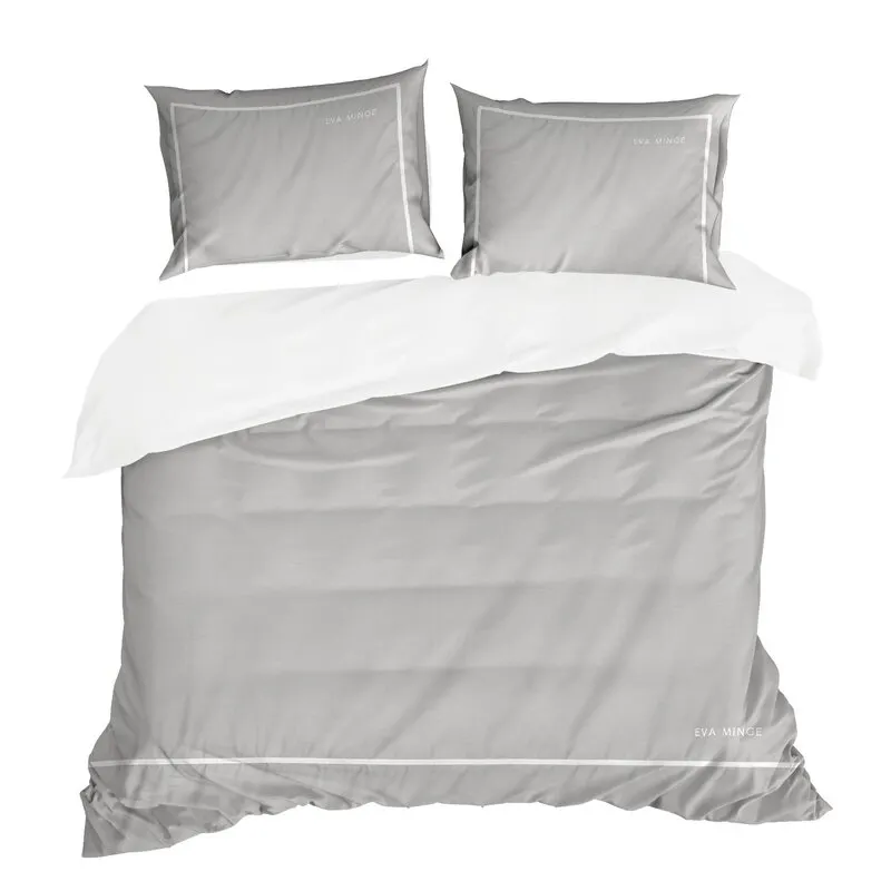 POŚCIEL H 160 X 200 CM SZARY EM - EU_440430