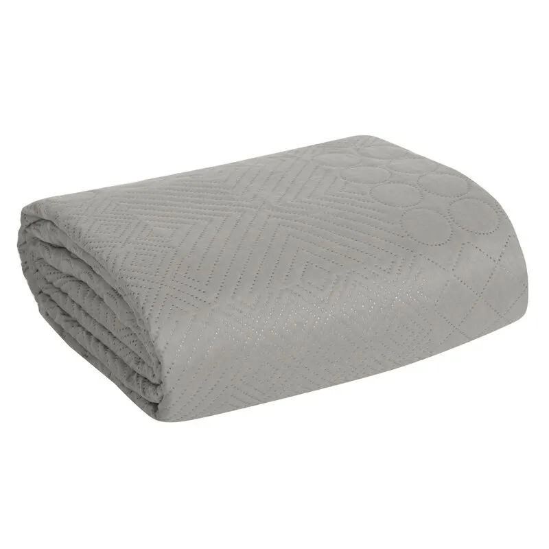 Narzuta pikowana D91 BONI 5 170 X 210 cm Srebrny Narzuta pikowana D91 BONI 5 170 X 210 cm Srebrny