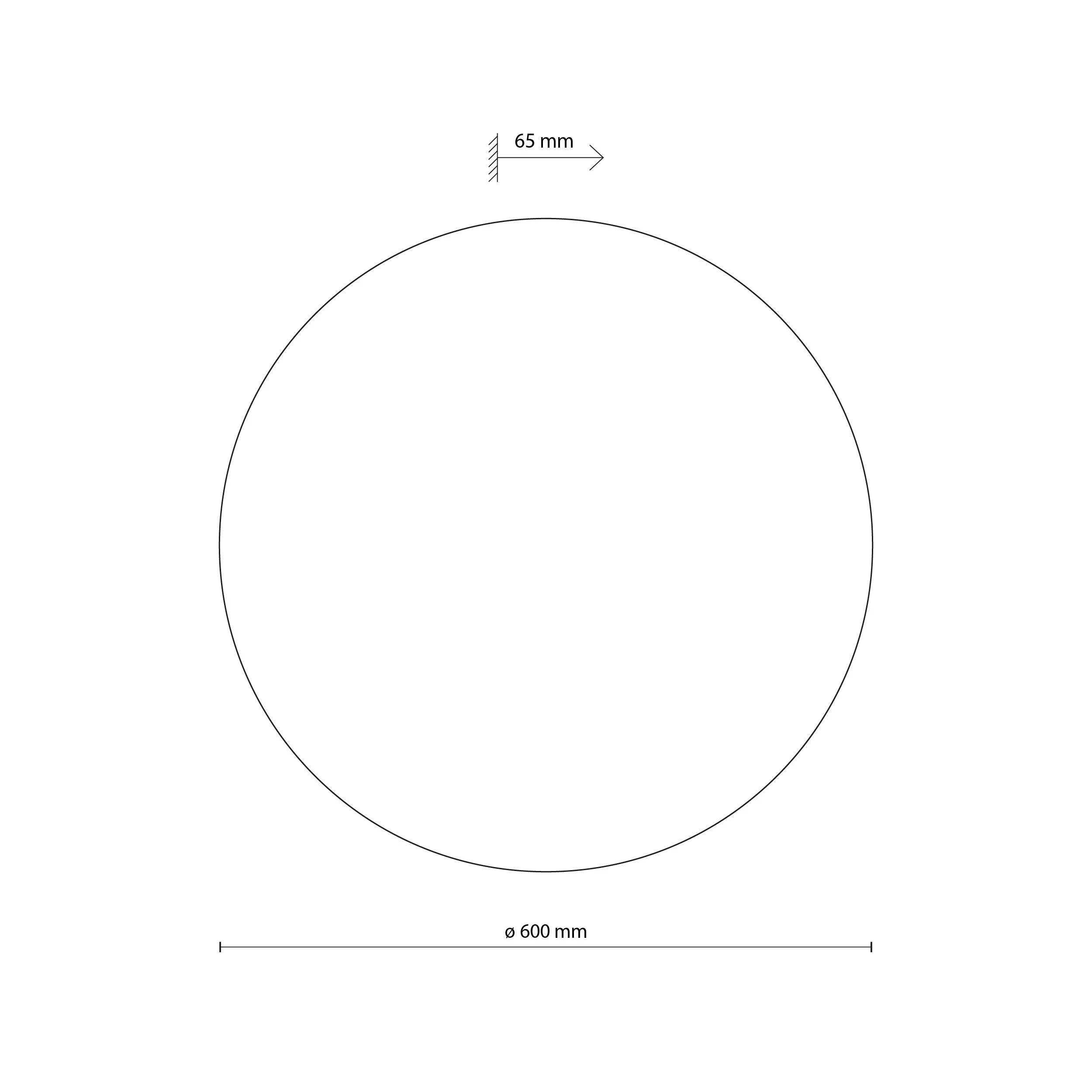 Kinkiet LUNA dębowy drewniany 60x6cm - TK_10098