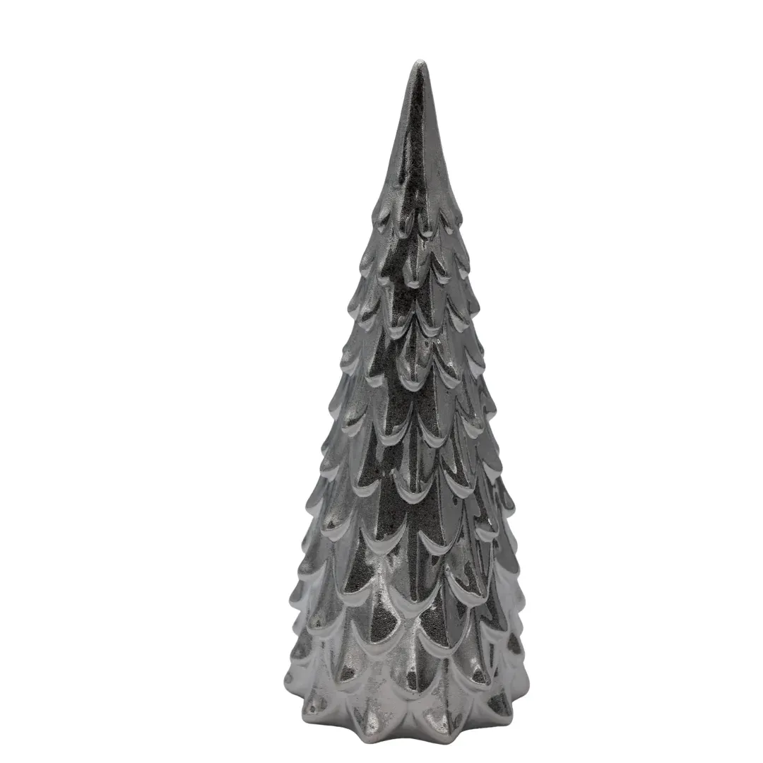 CHOINKA ceramiczna SUGAR duża 17969 srebrna