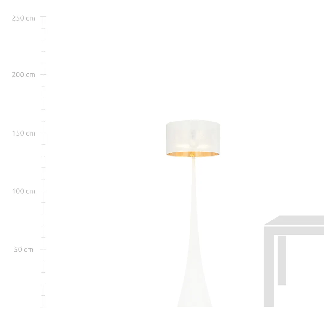 image lampa stojąca, lampa stołowa, lampa z abażurem, biała lampa, metalowy stojak