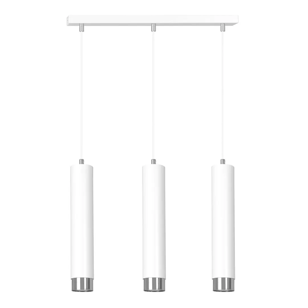 Lampa wisząca KIBO 3 biały chrom