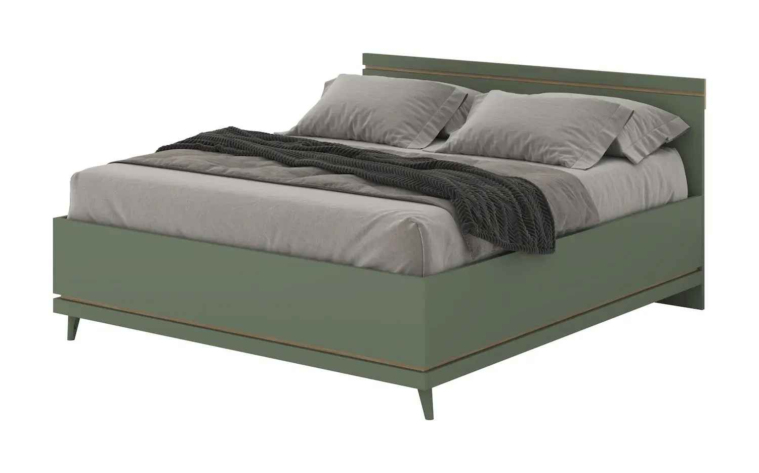 Łóżko z zagłówkiem SCANDI 32 180cm zielony Łóżko z zagłówkiem SCANDI 32 180cm zielony