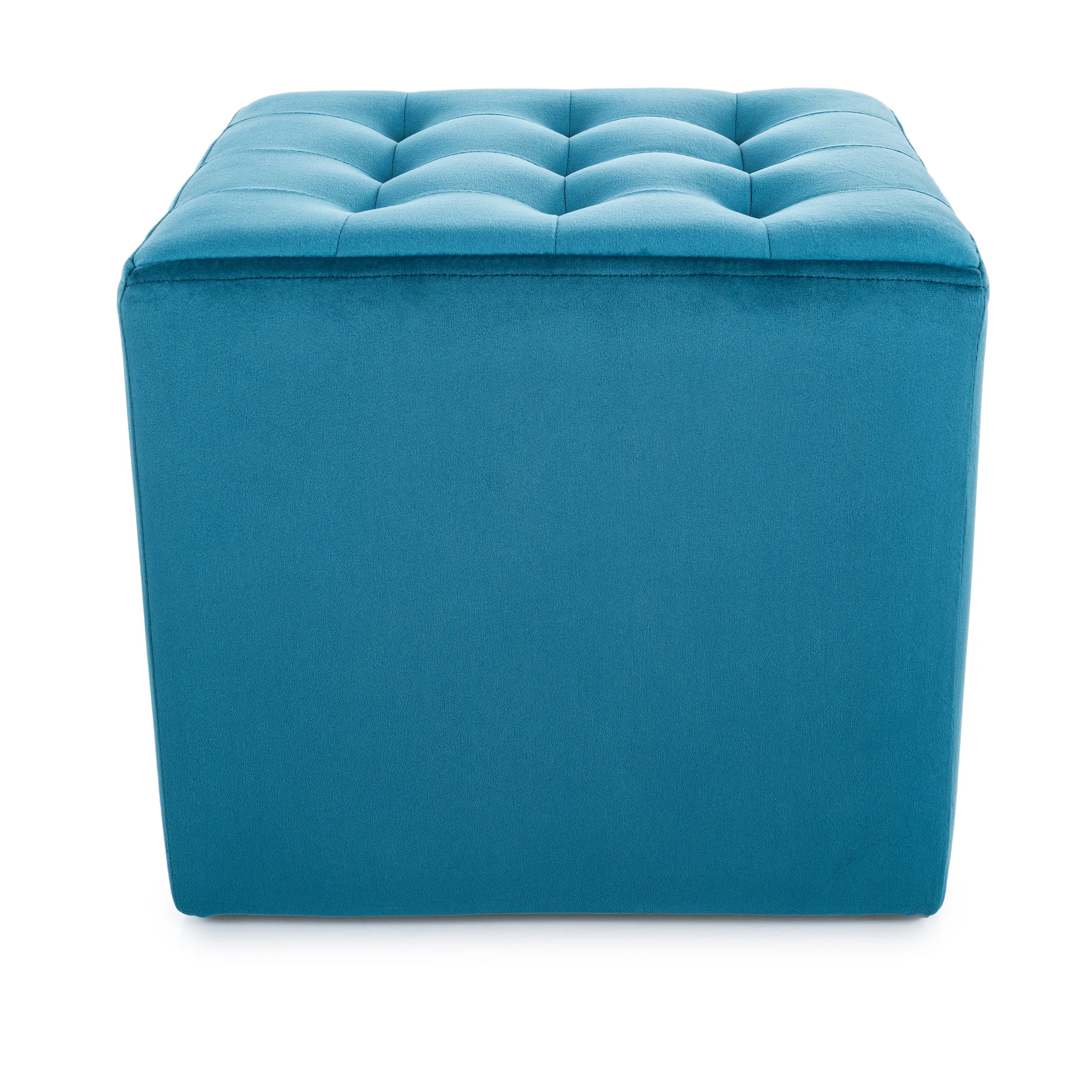 Pufa LORI Velvet aksamitna turkusowa Signal - LORIV85