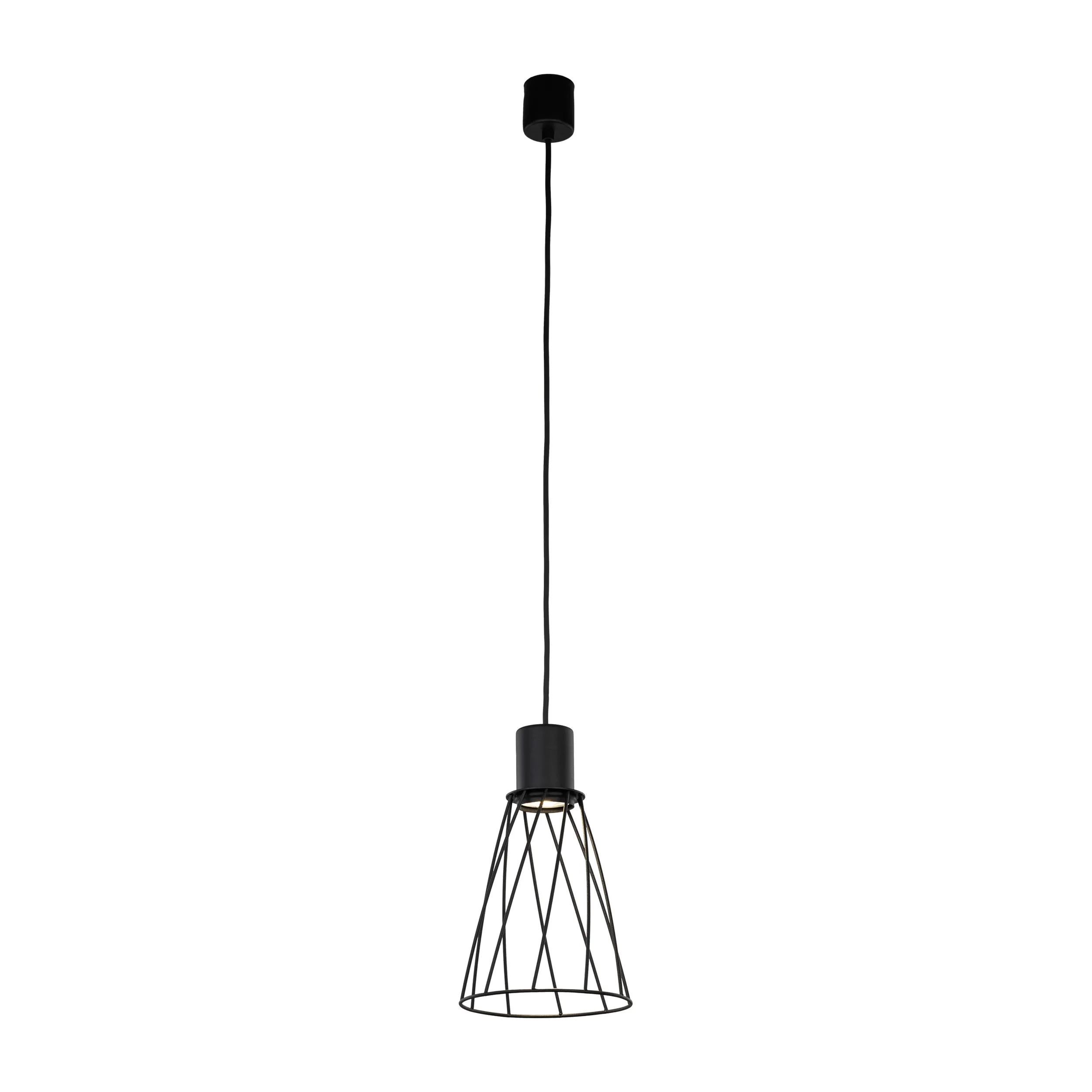 Lampa wisząca MODESTO metalowa czarna 170x16cm - TK_10159