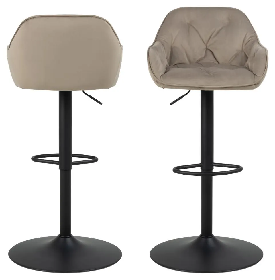 Hoker obrotowy - podnoszony KOBE Beżowy, Czarny - 0000103461