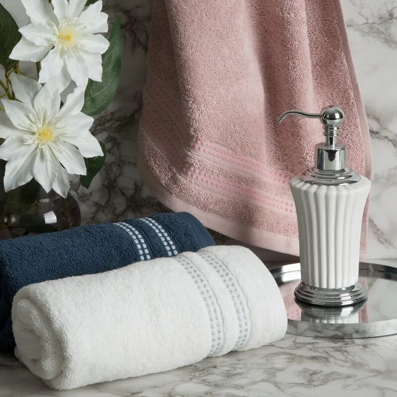 RĘCZNIK ALLY (12) 50 X 90 CM PUDROWY RÓŻ - EU_427633