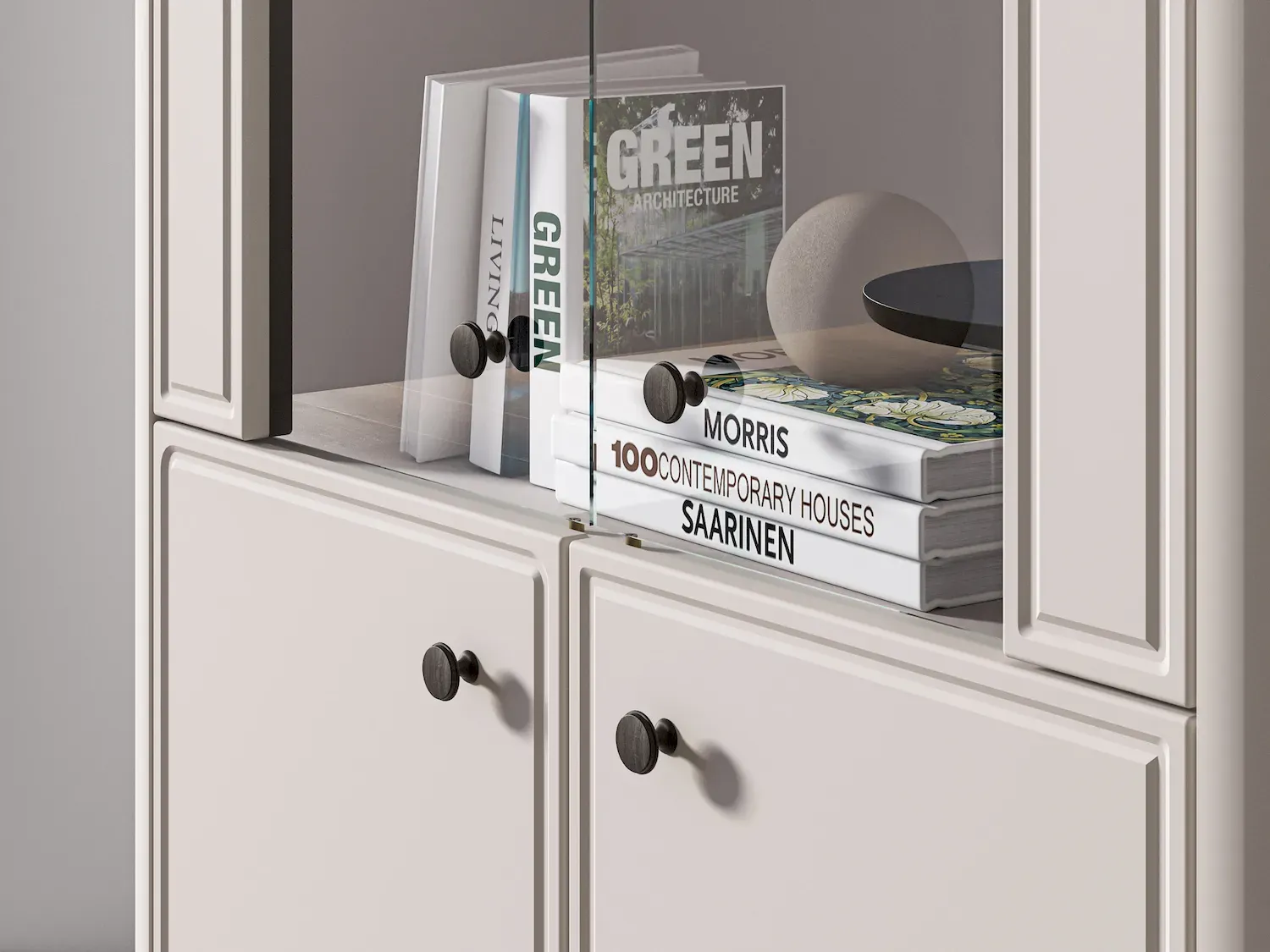 Witryna niska 2-drzwiowa VILAVIO 02 dąb windmill dark cashmere - 1VILA02-001