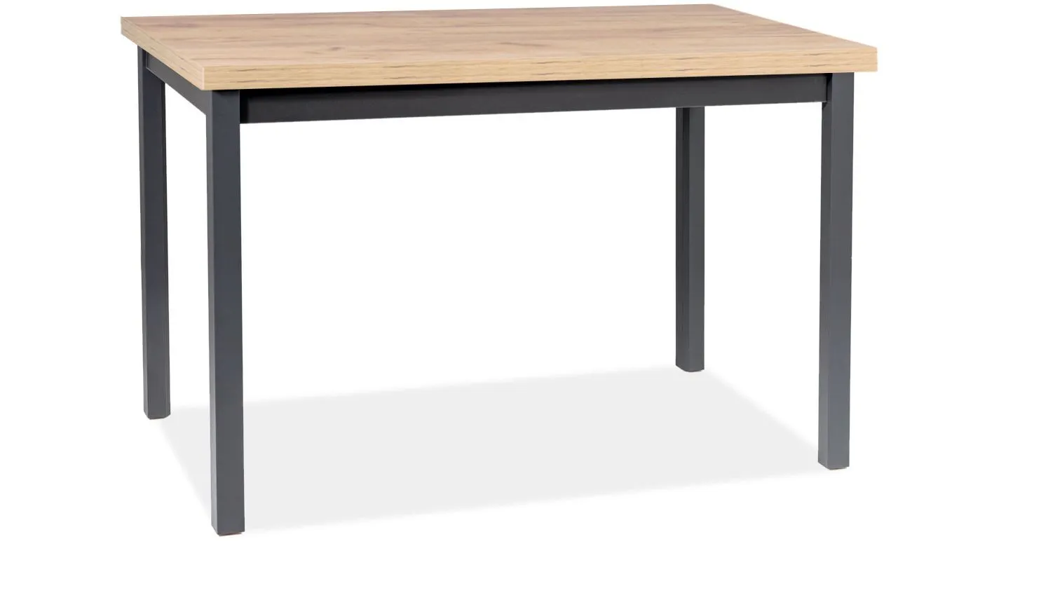 Stół nierozkładany ADAM 68x120 dąb artisan czarny Signal