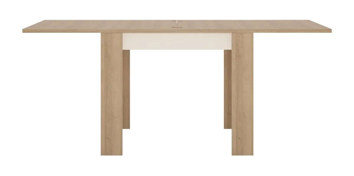 STÓŁ ROZKŁADANY 90(180)X90 LYON LYOT05 DĄB RIVIERA JASNA / BIAŁY HG - 6001088000045