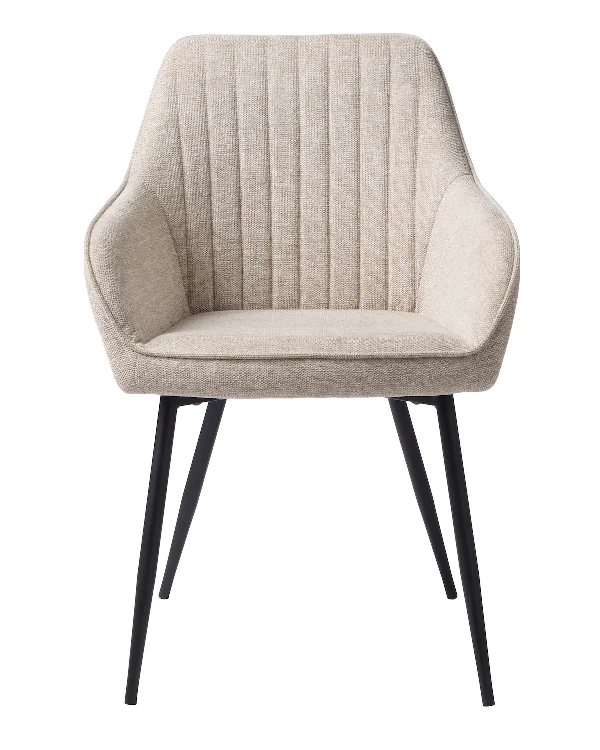 Krzesło z podłokietnikami NOLAN pikowane piaskowy - UN_50790000