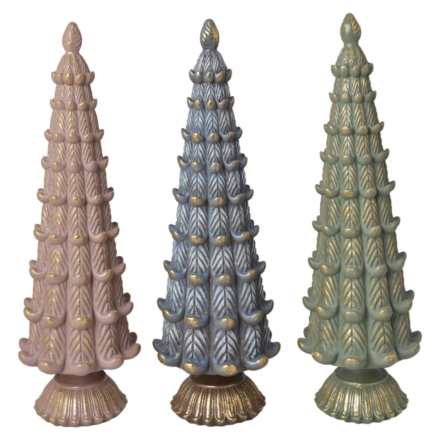 Dekoracja CHOINKA 3 sztuki pastelowe Dekoracja CHOINKA 3 sztuki pastelowe