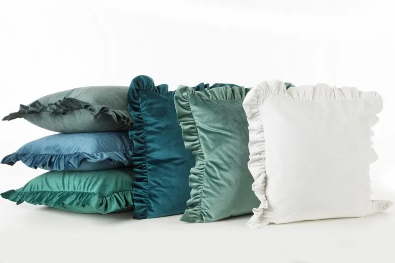POSZEWKA VELVET 25 45 X 45 CM CEGLASTY