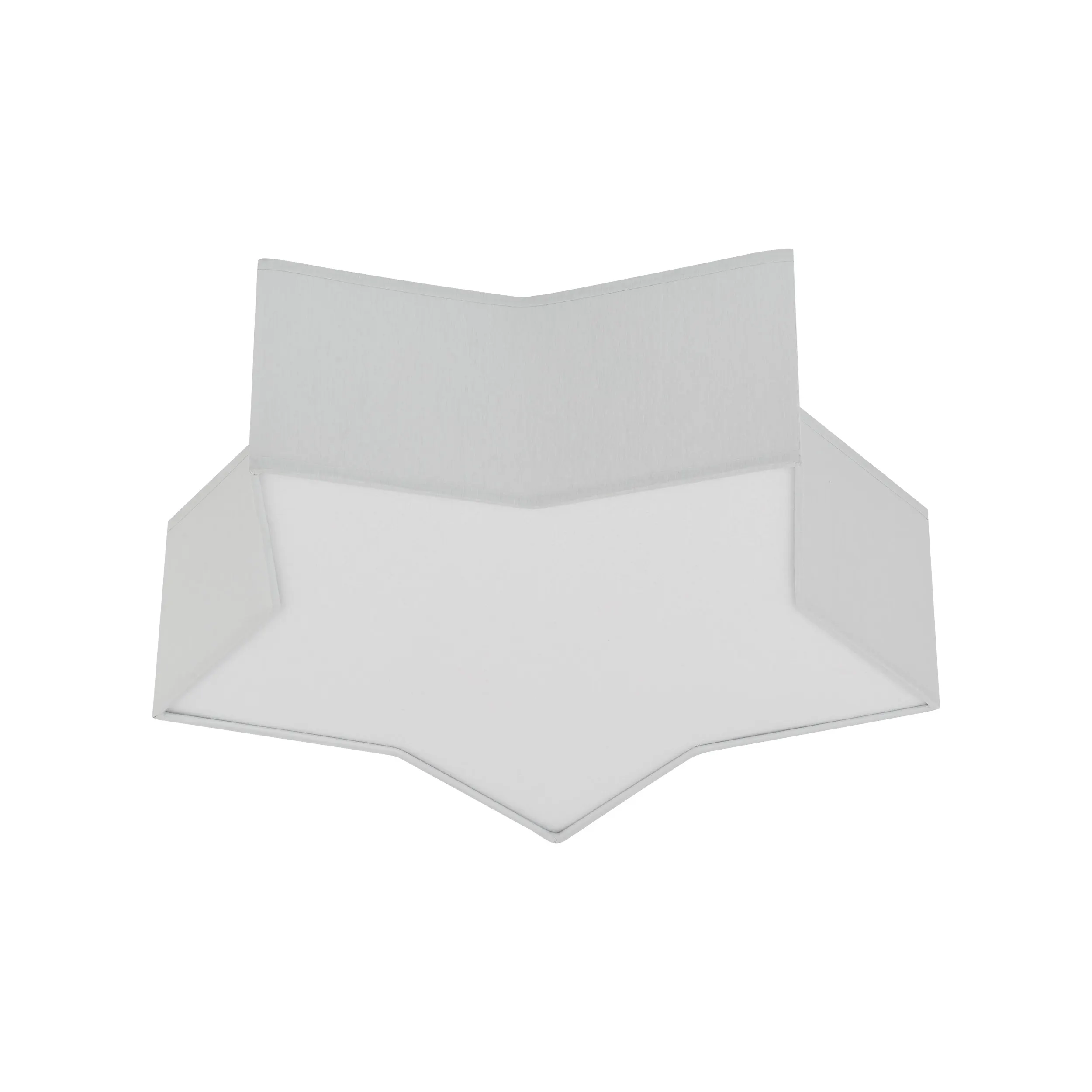 Plafon / Kinkiet STAR szary z tkaniny w kształcie gwiazdy 45x43x13cm - TK_6972