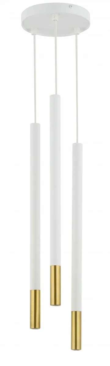 Lampa wisząca SOPEL DUE 3 biało-złota