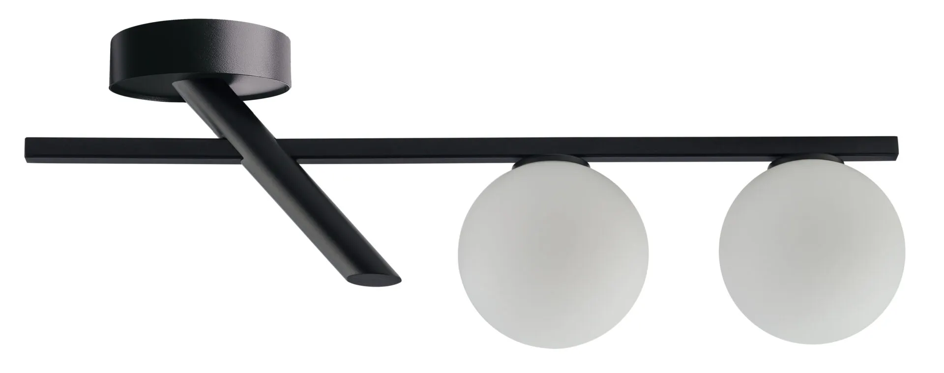 Lampa sufitowa ZOE 2 biało-czarna