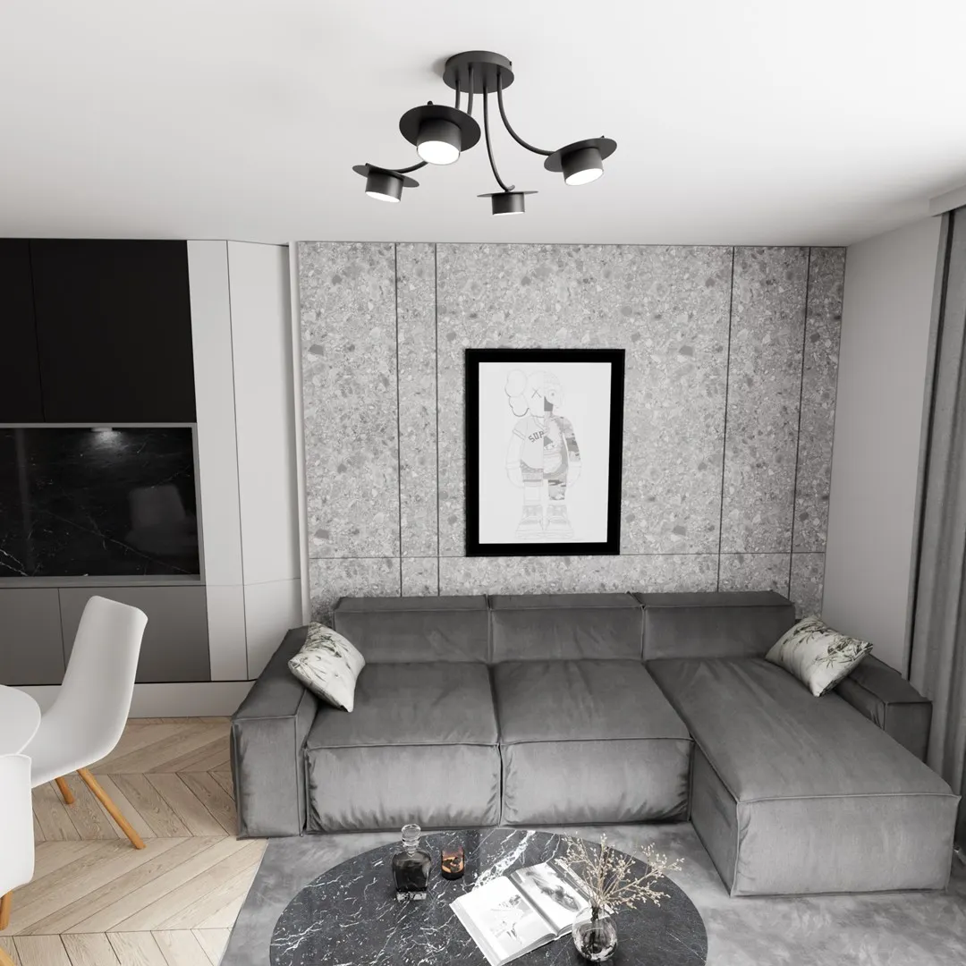 Lampa sufitowa ENSO 4 BL czarna - 1445/4