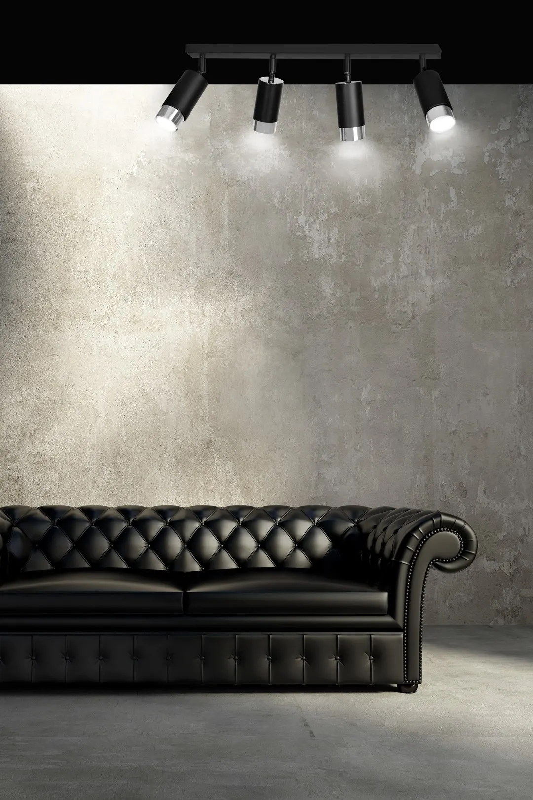 Lampa sufitowa HIRO Czarny/Chrom 964/4 - 964/4