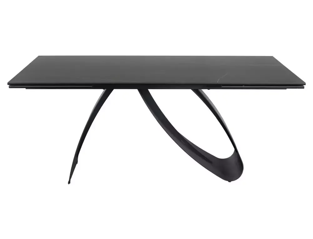 Stół rozkładany DIUNA CERAMIC 90x160(240) cm Sahara Noir czarny - DIUNACC160