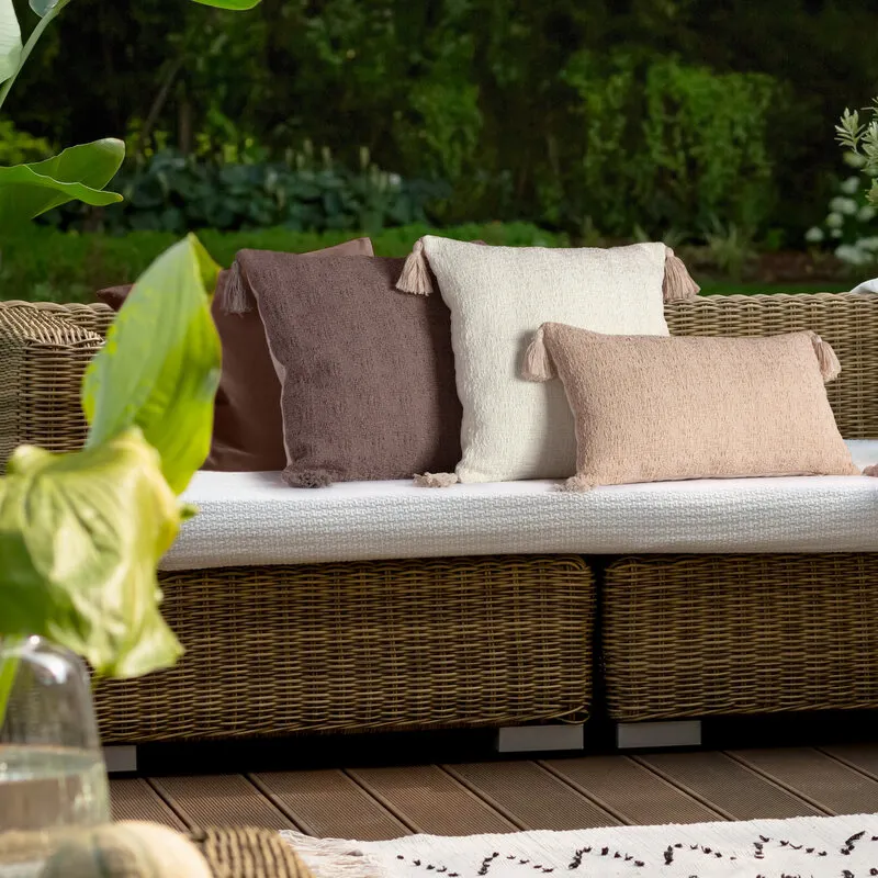 POSZEWKA BOHO 7 45 X 45 CM BEŻOWY - EU_410635