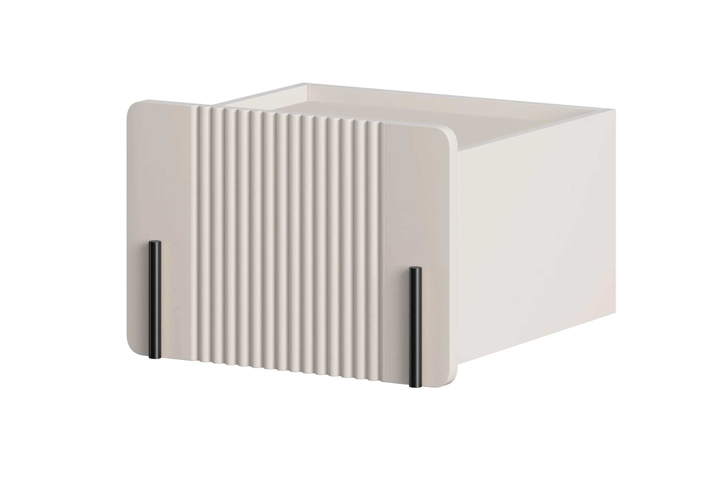 Szafka nocna wisząca z 1 szufladą MALMI 45cm - kaszmirowy - czarny