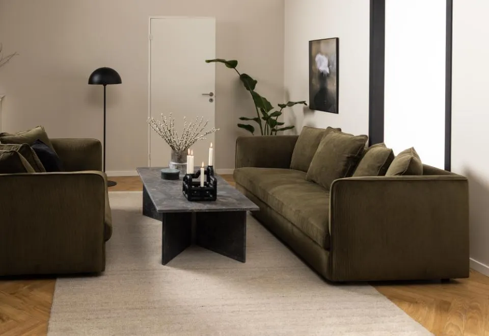 Stolik kawowy Gamma 140x70x42 cm Lakierowany marmur Brown — zdjęcie 7