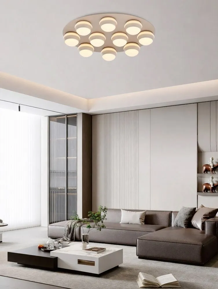 Plafon okrągły BIARRITZ 10 LED kaszmirowy - 9047-1013