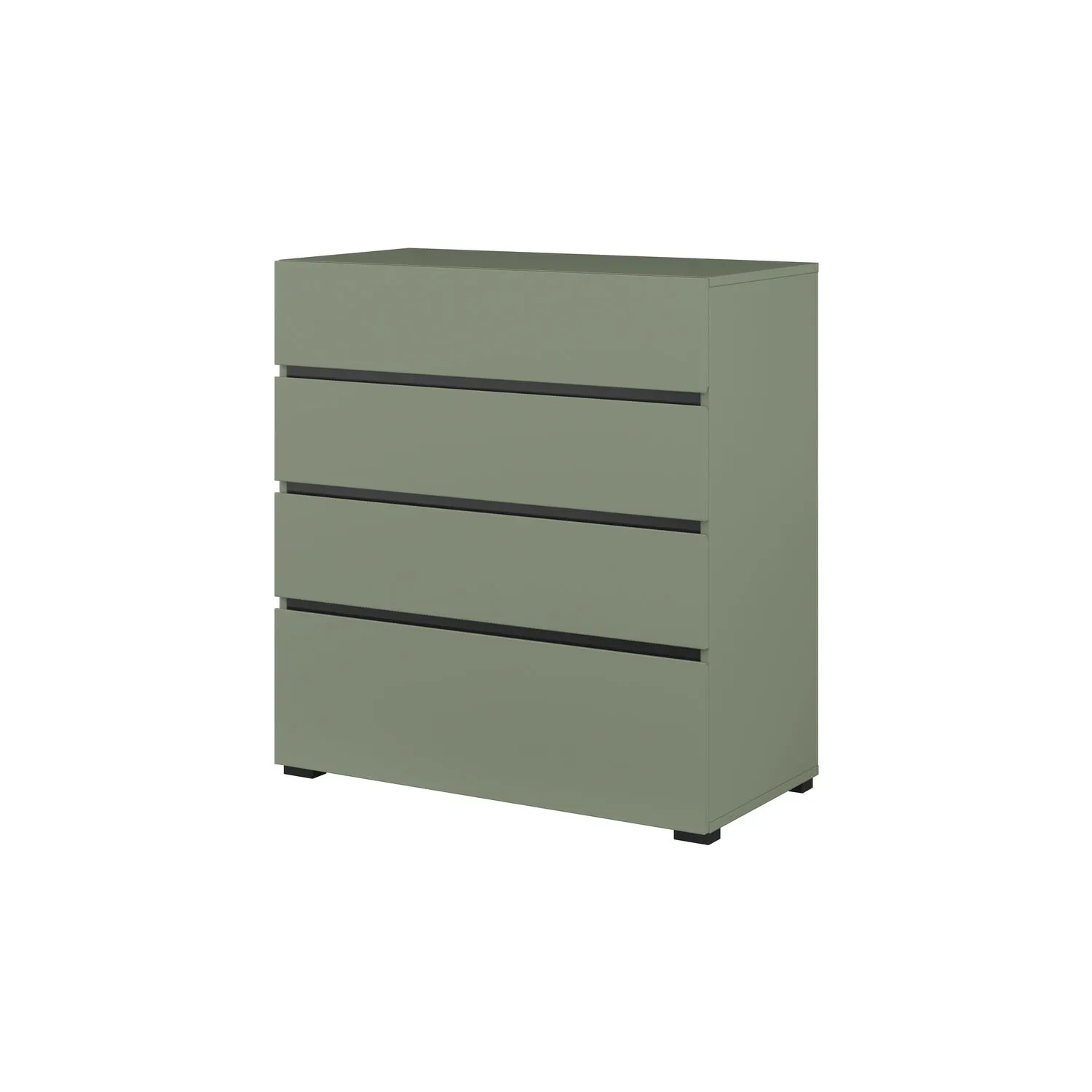 Komoda z 4 szufladami CROSS S 28 zielony czarny Szuflada, Meble, Gabinet, Skrzynka pocztowa, Komoda