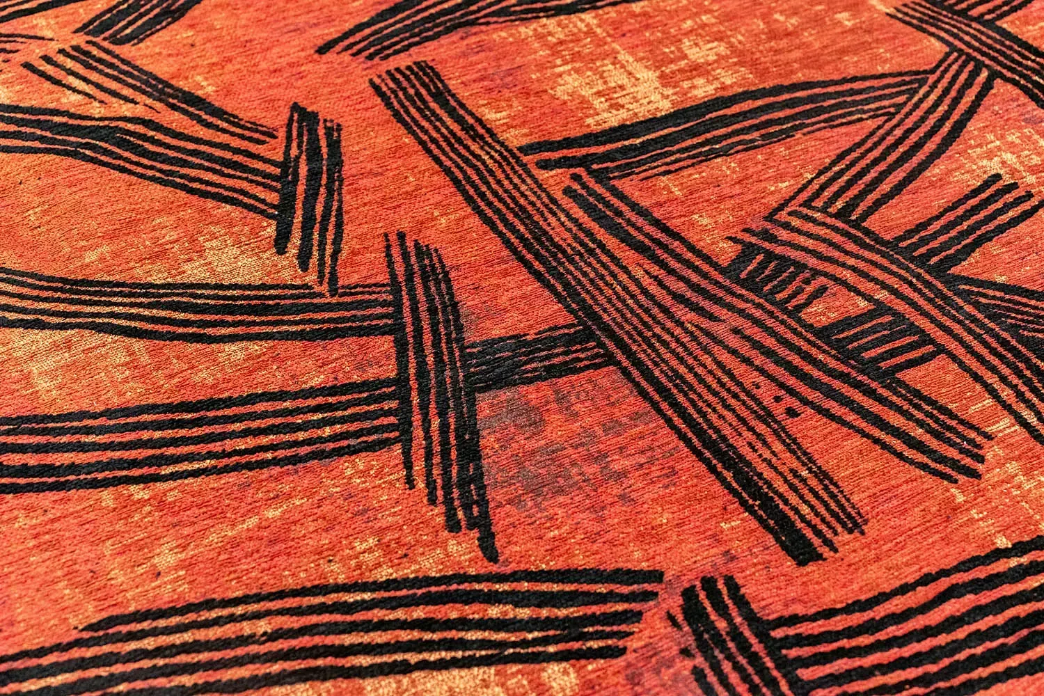 Dywan tkany na płasko KANJI 240x340 cm Ginger Chocolate (2069)