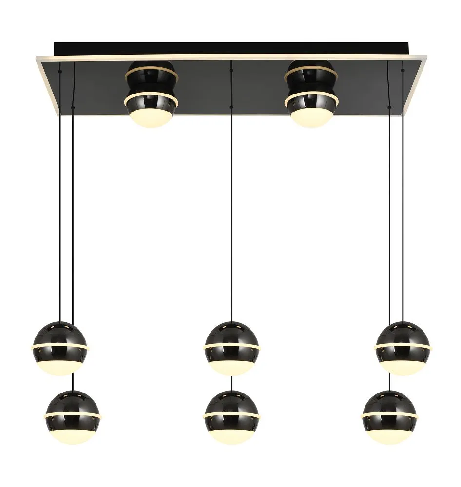 lampa wisząca, zawieszenie, czarne kule, kule wiszące, oświetlenie sufitowe