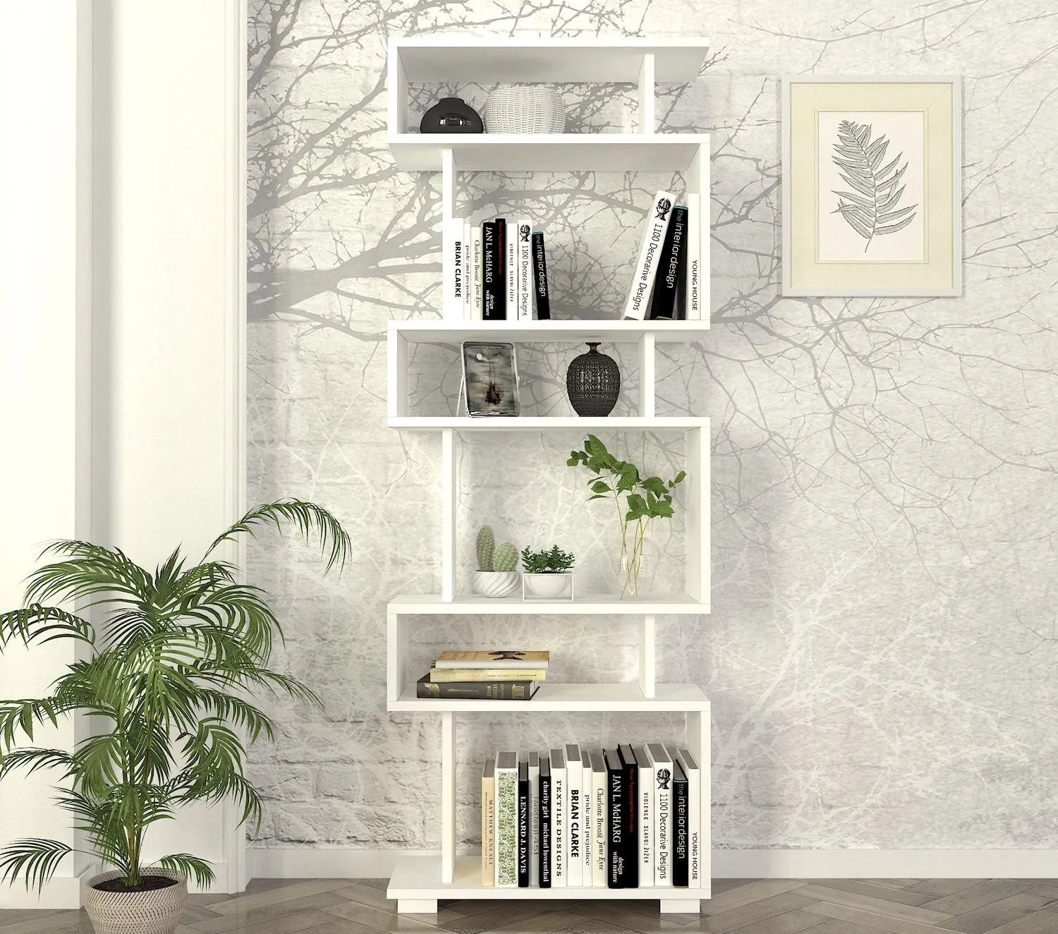 Regał niski otwarty BLOK 60x165 cm biały - ASI_745DCD3605