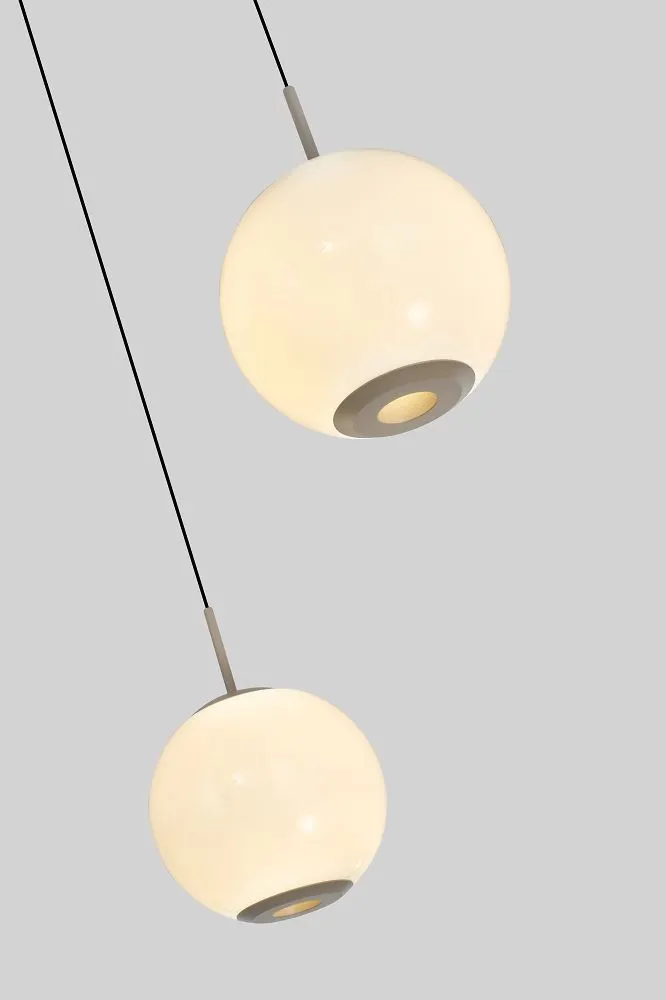 Lampa wisząca LUBERON trójka okrągła LED kaszmirowa — zdjęcie 4