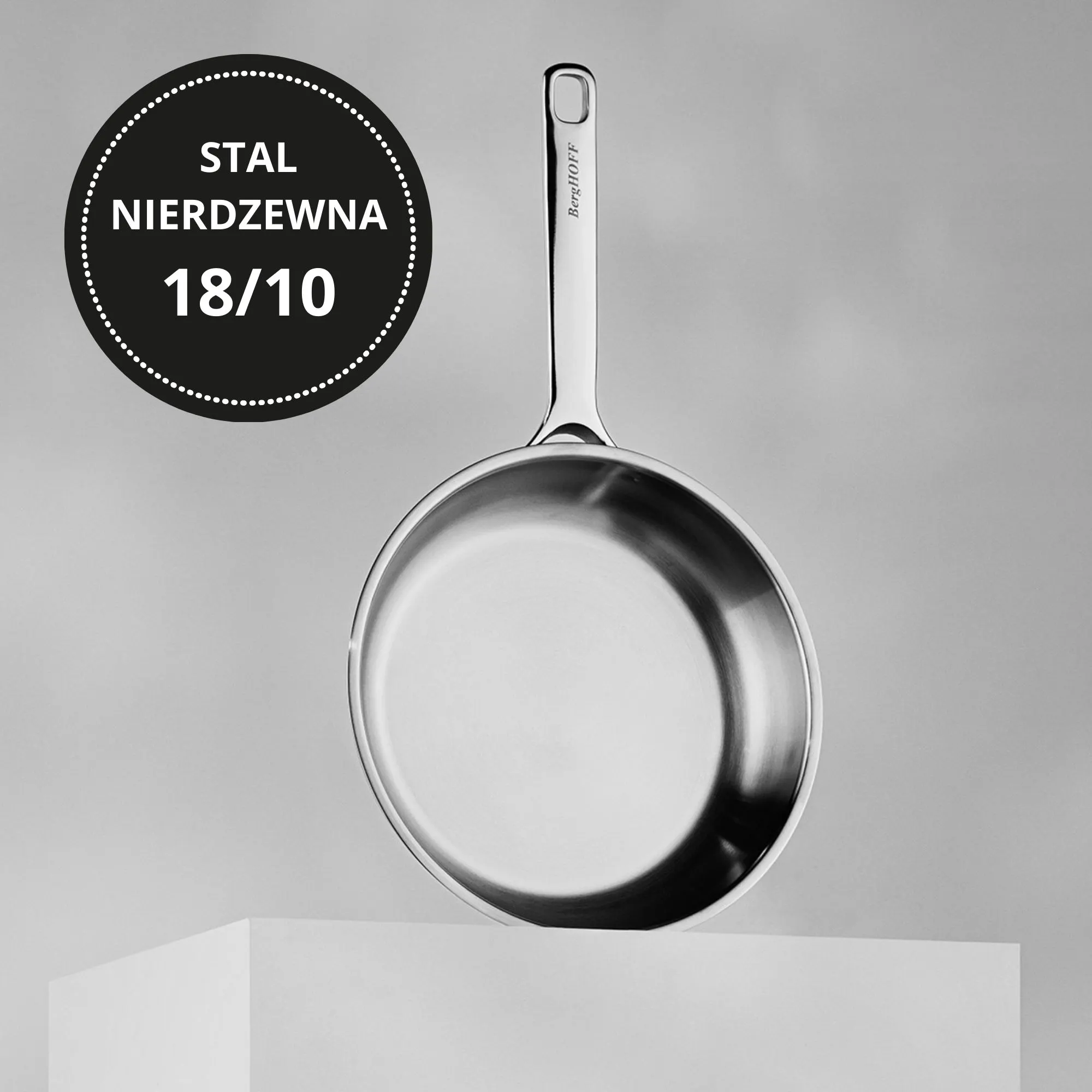 image stal nierdzewna, patelnia, 18/10, metal, gładka powierzchnia