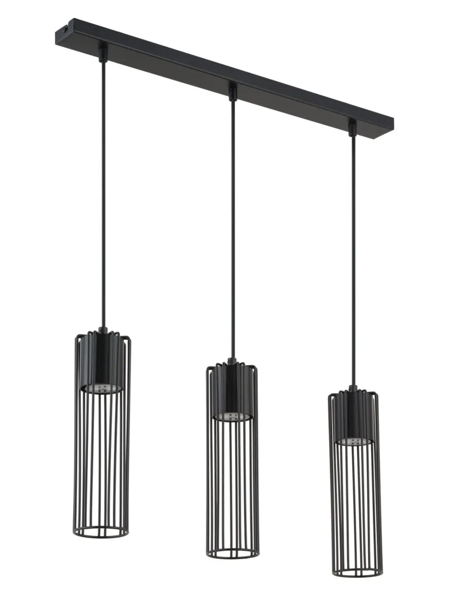 Lampa wisząca FOBIA 3 czarna