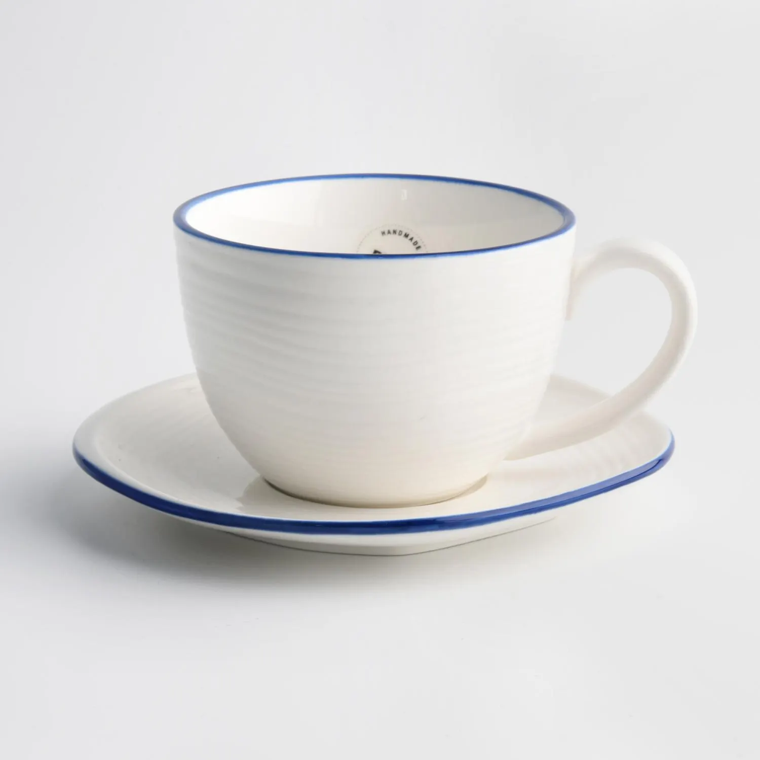kieliszek, filiżanka, porcelana, biały, niebieskie akcenty