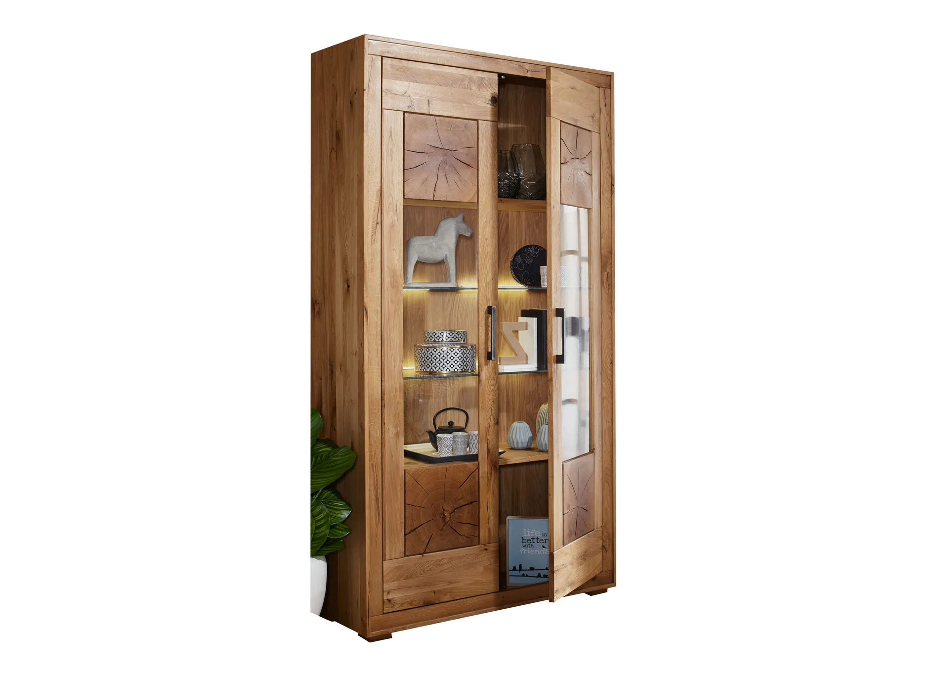 Witryna II Cornflower dębowa 2-drzwiowa - GK_1033150211