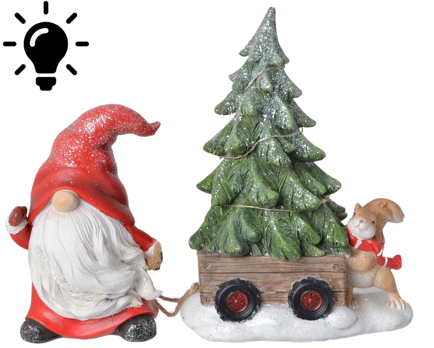 SKRZAT z choinką LED 2872 czerwony SKRZAT z choinką LED 2872 czerwony