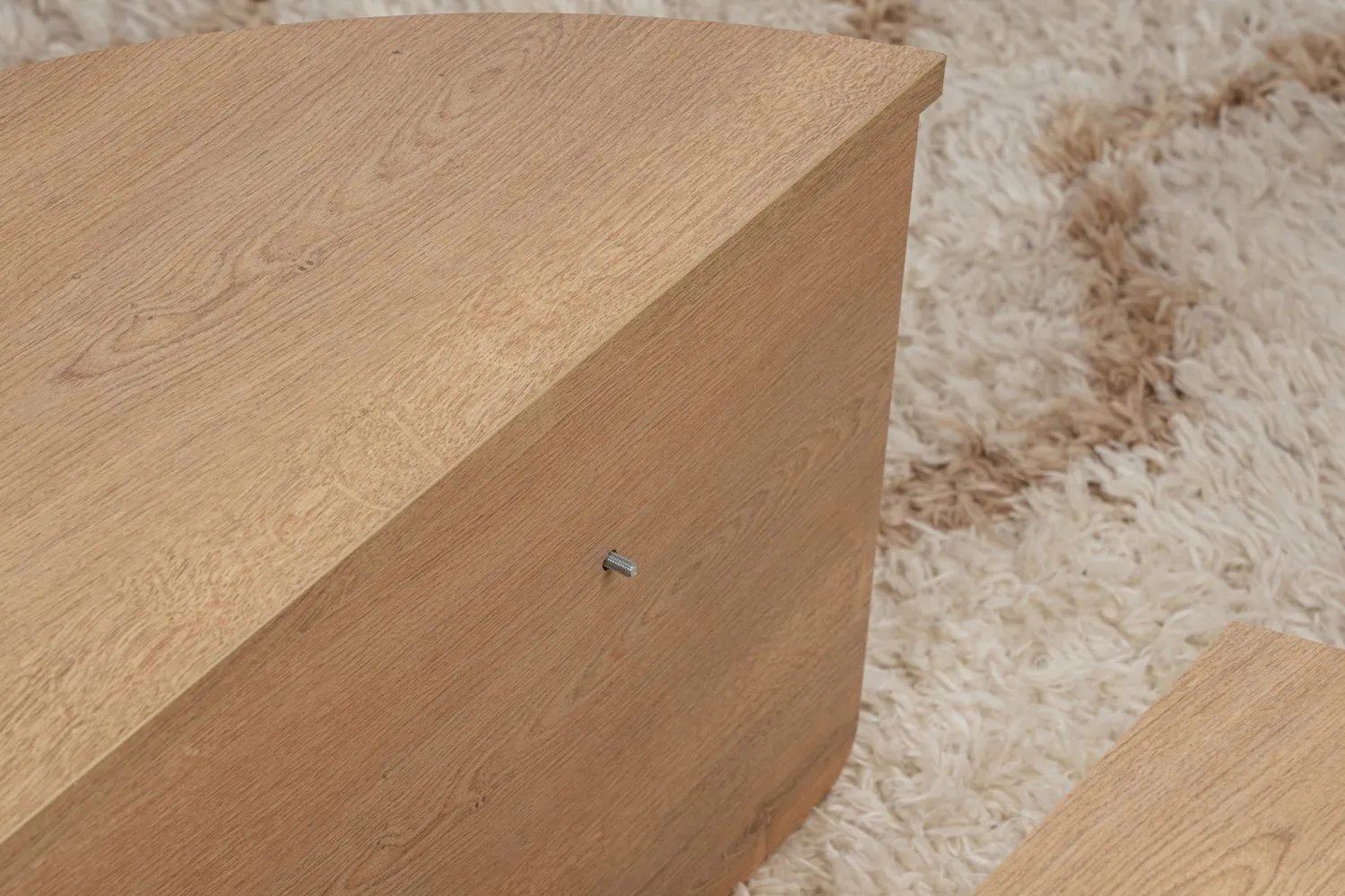 Stolik kawowy 2-elementowy ORION 90x90 cm dąb naturalny - ASI_563NRD1903