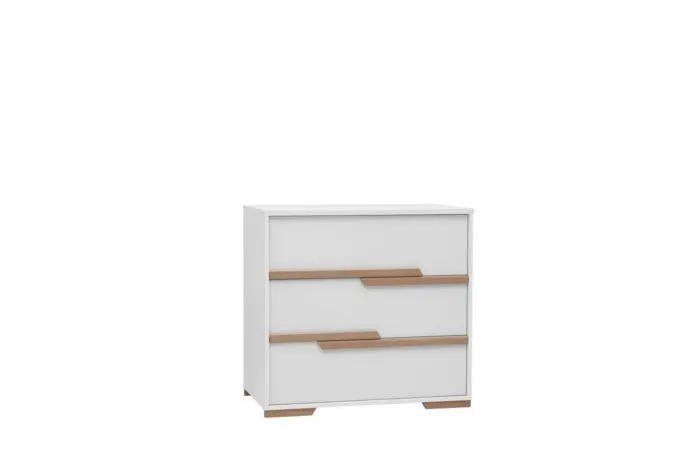 Komoda z szufladami SNAP 99 cm biała