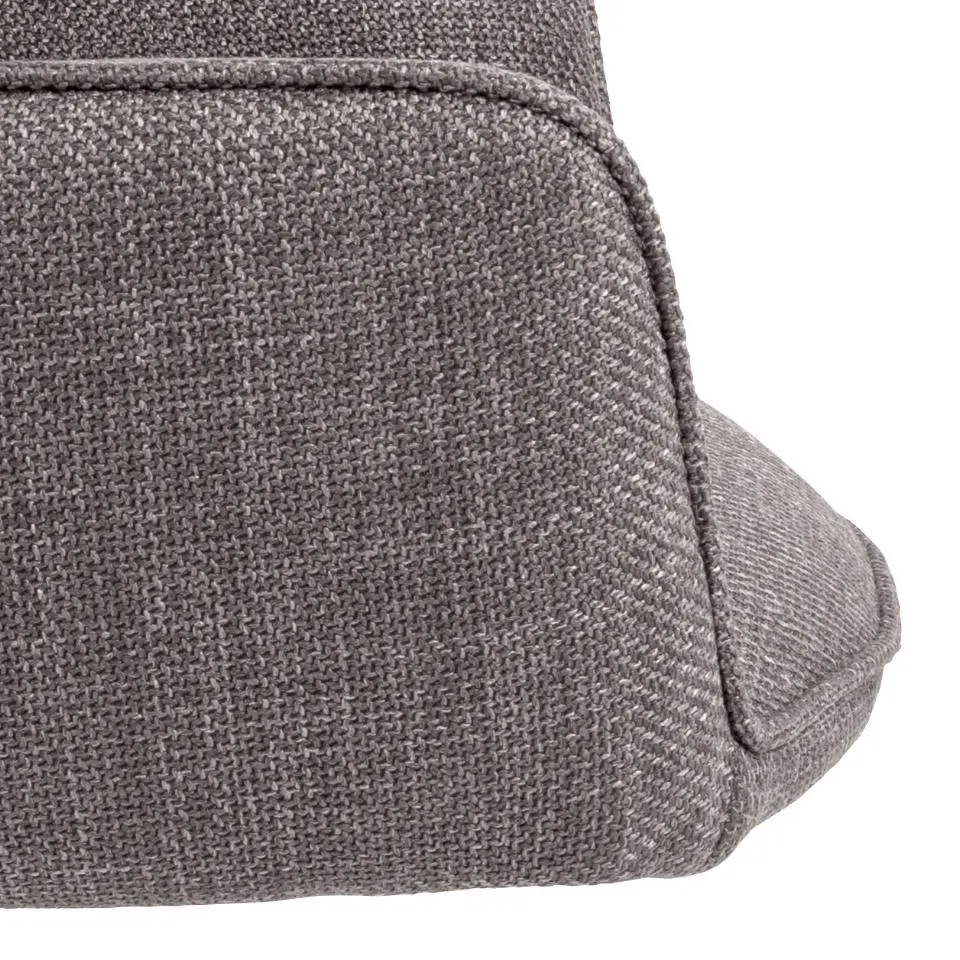 Krzesło obrotowe z podłokietnikami DOMINO Szarobrązowy, Czarny ( zestaw 2 sztuk ) - 0000103739